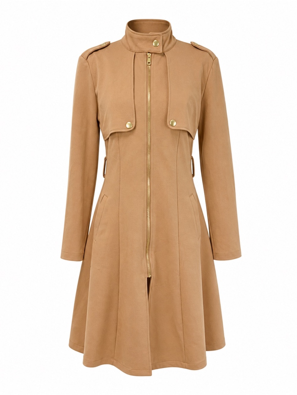 Windsor Camel Longline Trench Coat